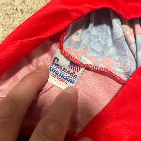 Red Floral Granada red floral size small Muu Muu - Picture 5 of 7